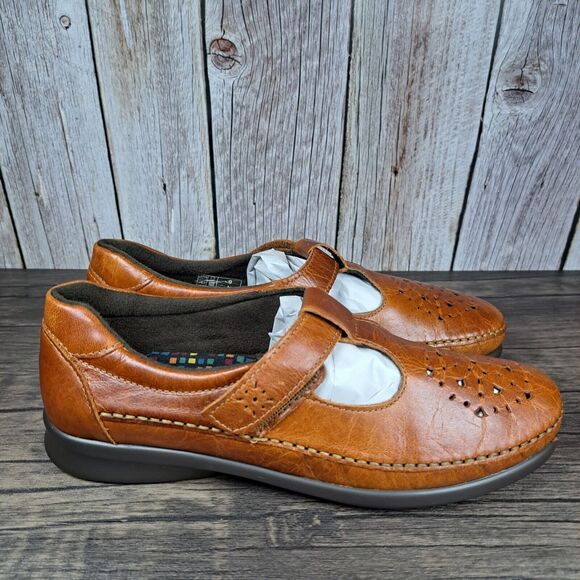 SAS Willow Chestnut Slip On Hook&Loop Tripad Comfort Shoes Women's Sz 9 N (VGC) - Picture 3 of 11